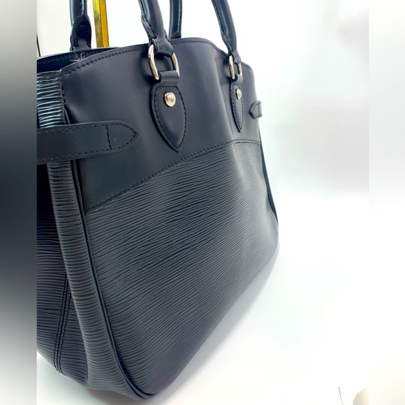 Auth Louis Vuitton Black Epi Leather Passy Tote Bag Preloved Purse Ex++ - Picture 11 of 15